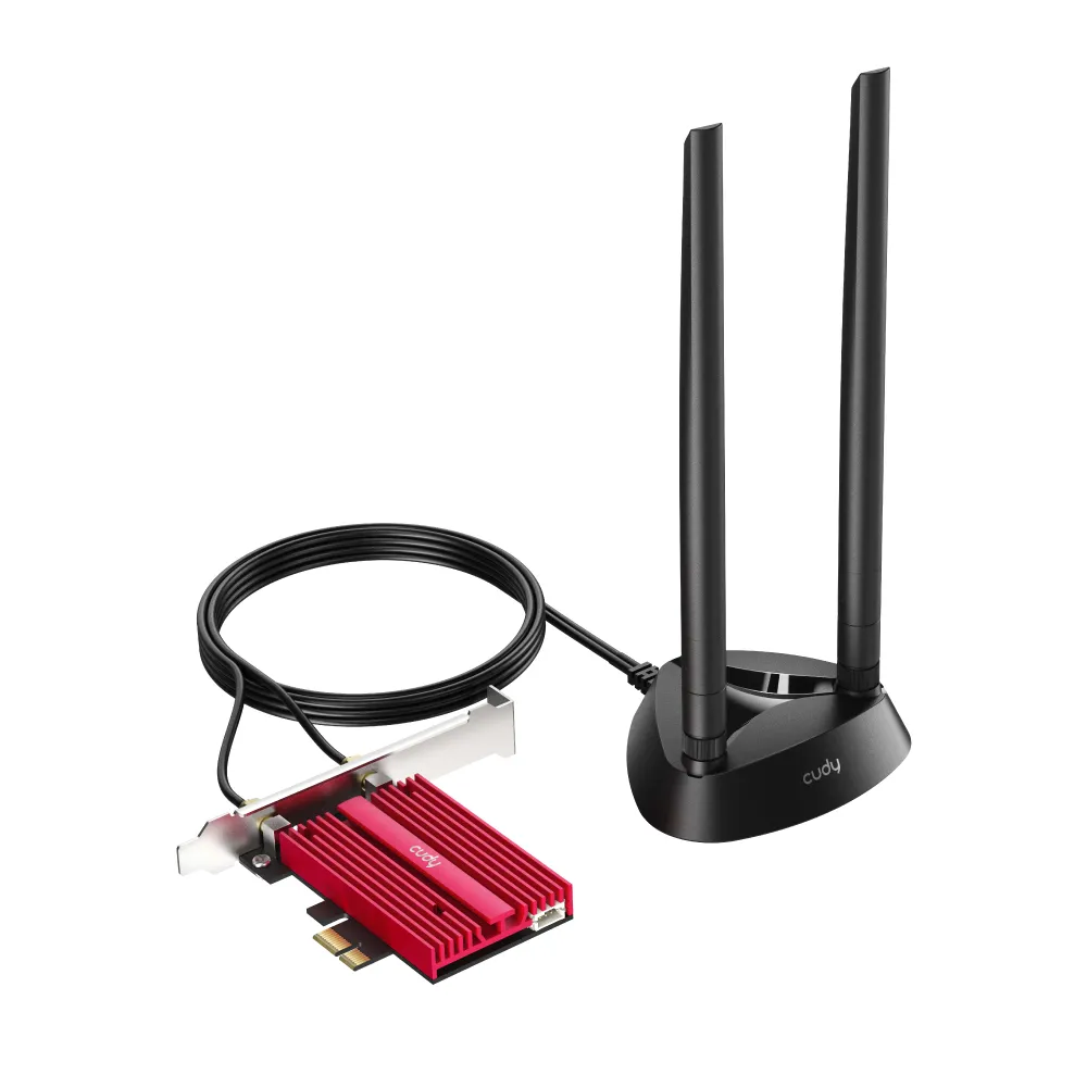 CUDY Adapter PCI-E WE4000 WF6 AX5400 1P Low Profile