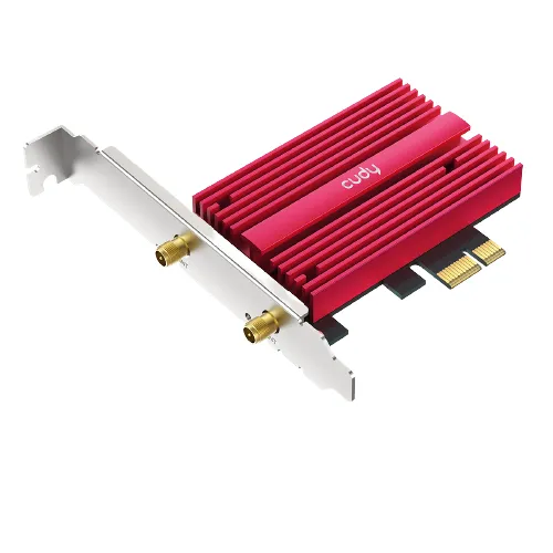 CUDY Adapter PCI-E WE4000 WF6 AX5400 1P Low Profile