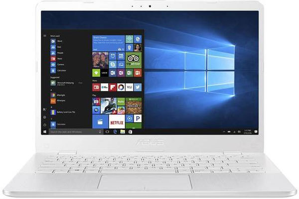 Asus 14&quot; Vivobook, 128GB SSD, Win 10 - Notebook, White