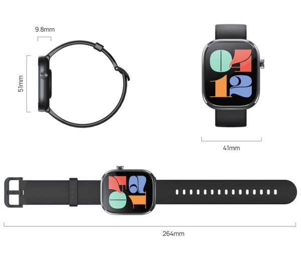 Mibro Watch C4 Smartwatch, Black