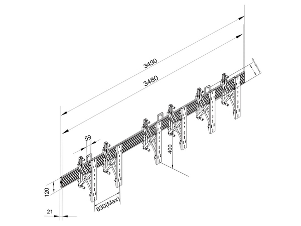 M Wallmount Pro MBW3U Micro-Adjustable S