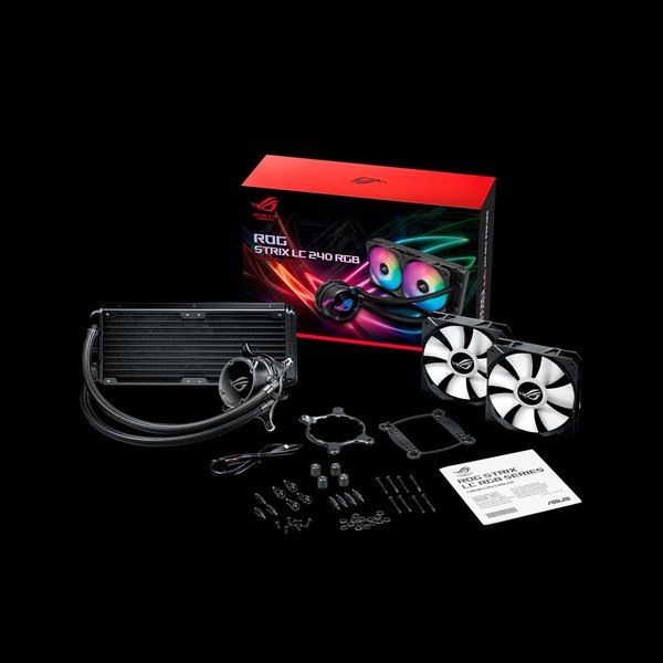 Asus ROG Strix LC 240 RGB AIO-nestej&auml;&auml;hdytysratkaisu prosessorille