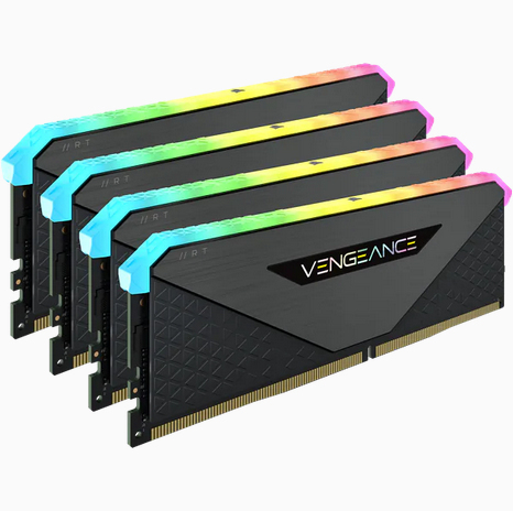 Corsair Vengeance RGB RT 64 GB (4 x 16 GB) DDR4 3200MHz, CL16 - minne, Svart