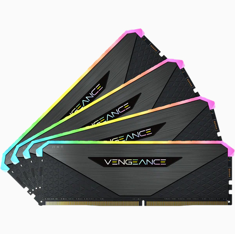 Corsair Vengeance RGB RT 64 GB (4 x 16 GB) DDR4 3200MHz, CL16 - minne, Svart