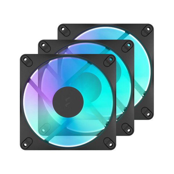 Fractal Design Dynamic 3 14 PWM RGB Musta 140 mm Kotelotuuletin 3 kappaletta