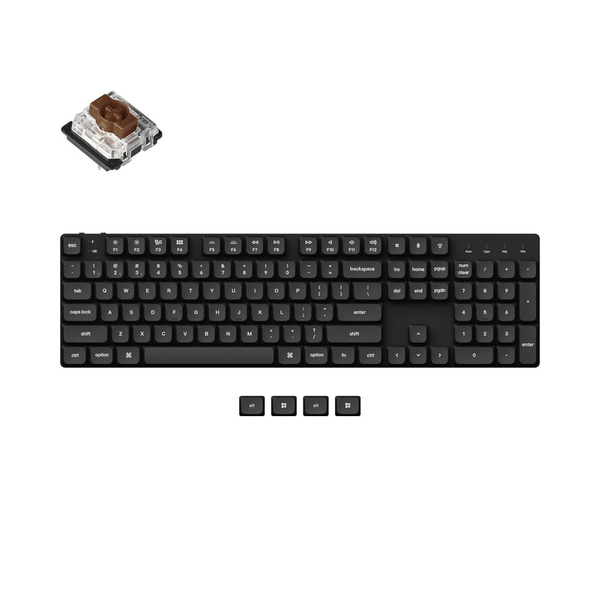 Keychron K5 SE, Black, Hot Swap, Low Profile, Gateron Brown - wireless gaming keyboard