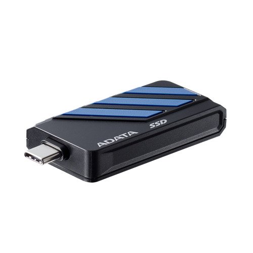 A-DATA SC735 1 Tt USB 3.2 Gen 2 (USB-C) -ulkoinen SSD, iskunkest&auml;v&auml;, kannettava, pelik&auml;ytt&ouml;&ouml;n, musta/harmaa