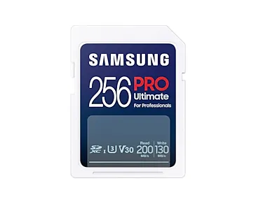 Samsung PRO Ultimate 256 GB SDXC UHS-I U3 V30 A2 kort + kortl&auml;sare