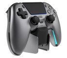 DELTACO GAMING Wireless Metallic Spray-Painted PS5 Controller with charging dock