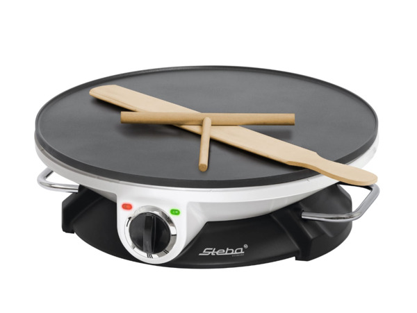 Steba CR 32 Crepe Maker, 1200 W, White/Black