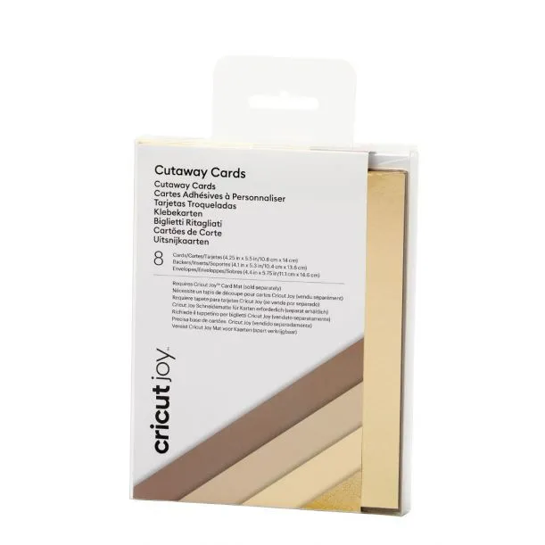 Cricut Joy cut-away card neutrals 10,8 cm x 14 cm (10 pieces)