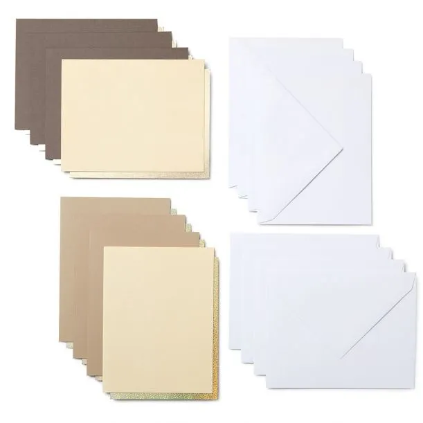 Cricut Joy cut-away card neutrals 10,8 cm x 14 cm (10 pieces)