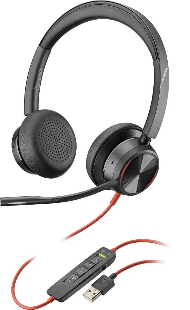 Poly Blackwire 8225 - headphones, Black
