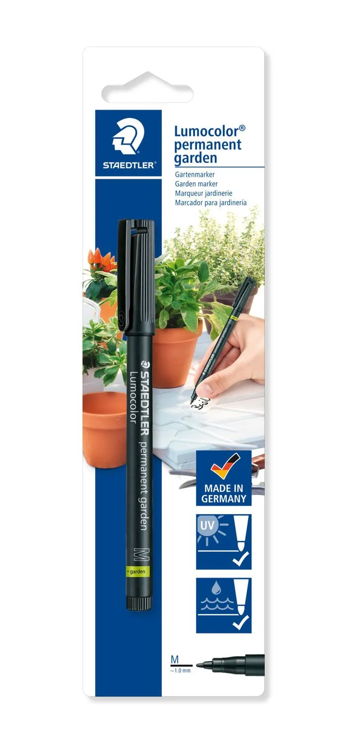 Marker Lumocolor Perm Garden 1,0mm sort