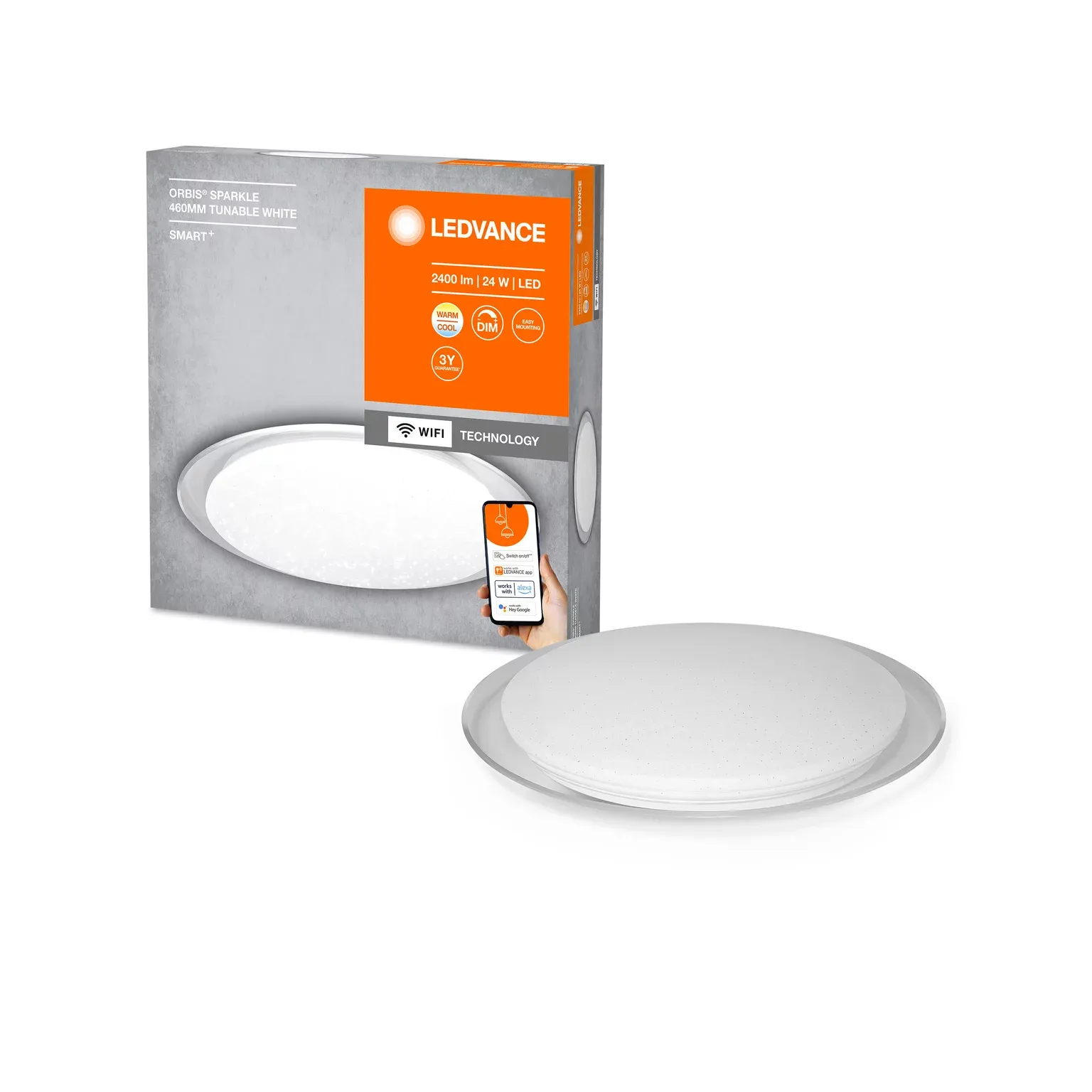 Ledvance SMART+ Orbis Sparkle 46cm 1800lm 24W TW WiFi - C