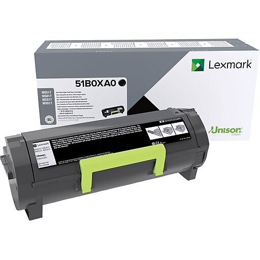 Lexmark 51B0XA0 Toner cartridge, Black