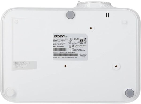 Acer 580676 DLP 4K UHD 4000 ANSI lm -projektori, valkoinen