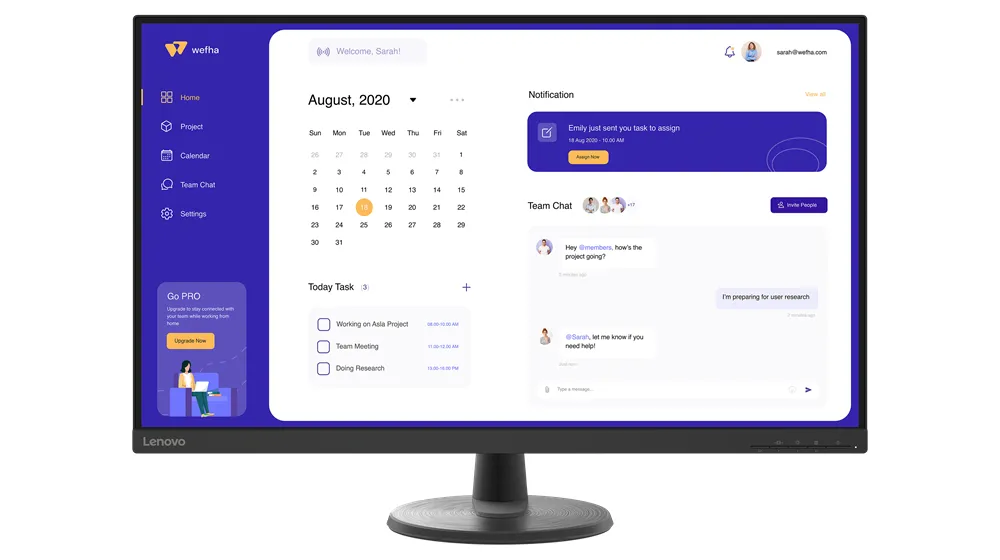 Lenovo 32" D32u-40 4K UHD, VA - monitor