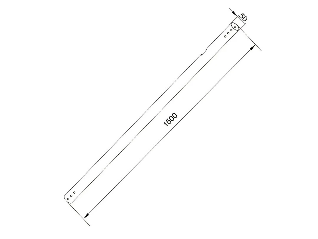 M Pro Series - Extension Pipe 1,5m White
