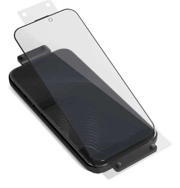 Epico UNUM SapphireShield 3D iPhone 16 med installationsram - sk&auml;rmskydd
