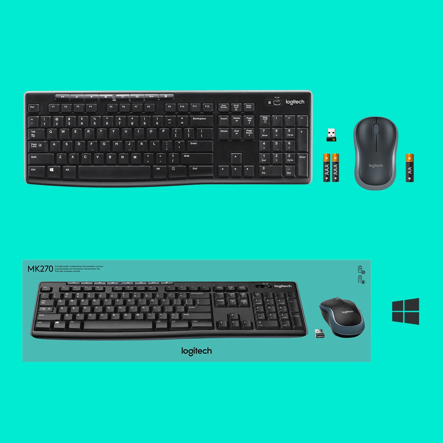 Logitech MK270 combo US International