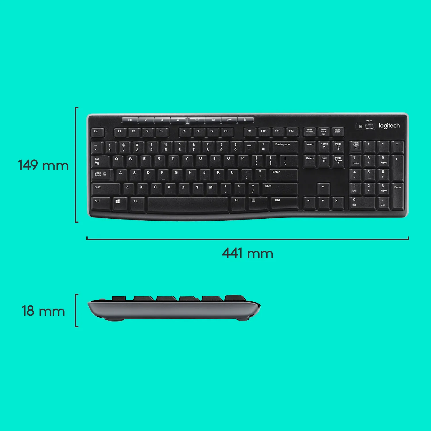 Logitech MK270 combo US International