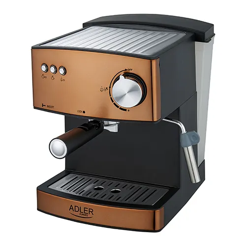 Adler AD 4404cr Combi Coffee Maker, 1.6L, Copper/Bronze and Black