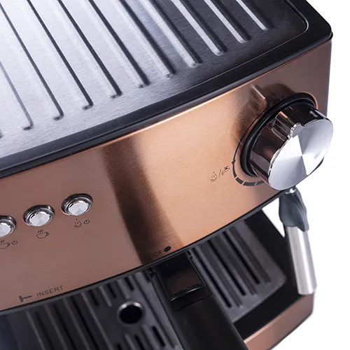 Adler AD 4404cr Combi Coffee Maker, 1.6L, Copper/Bronze and Black