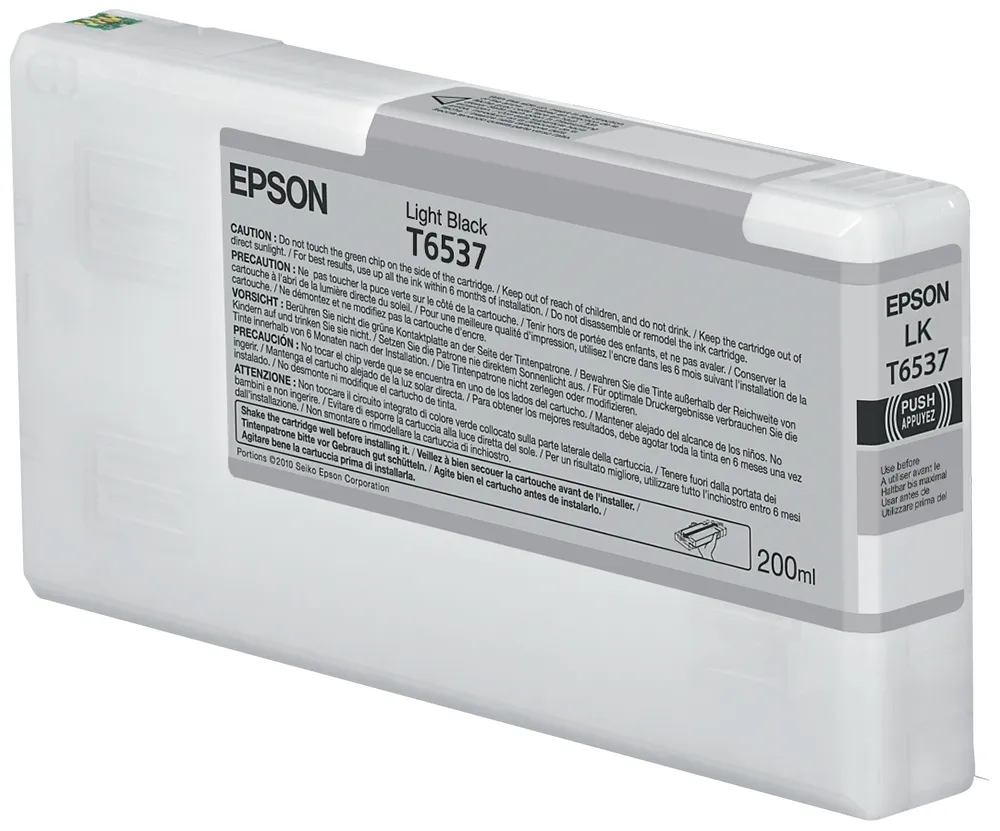 Epson T6537 ink cartridge, 200 ml, Light Black