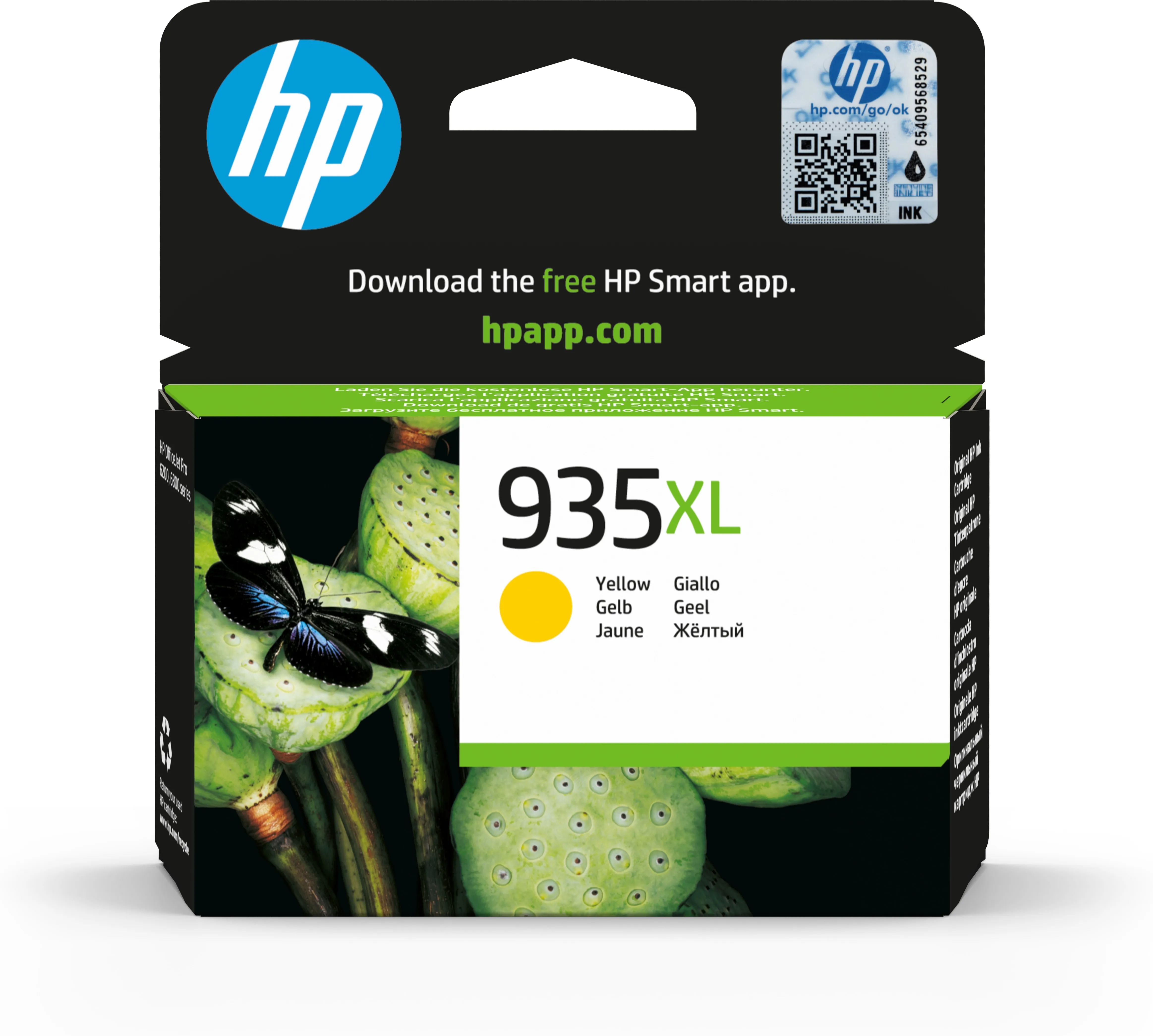 HP 935XL-mustekasetti, 9.5 ml, keltainen