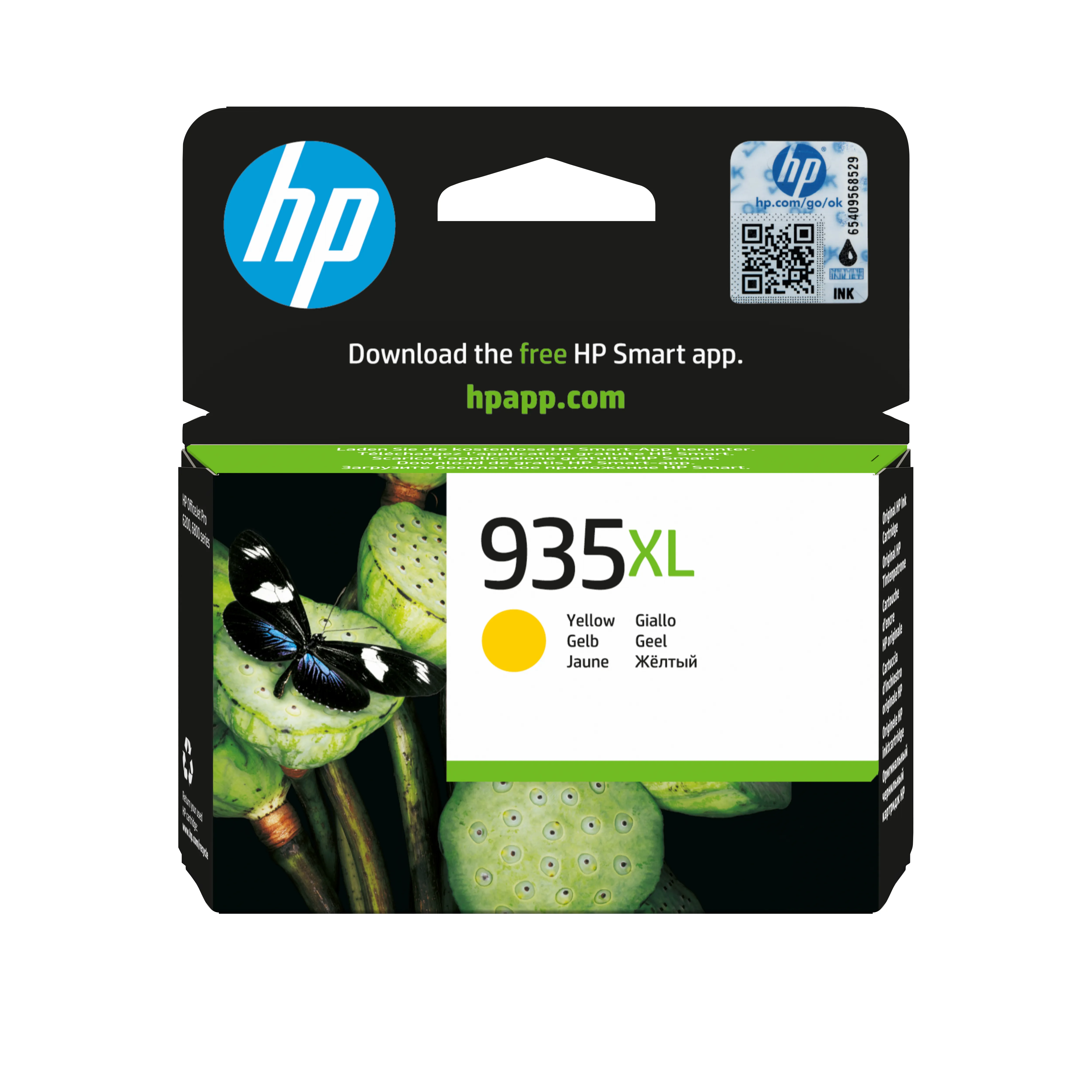 HP 935XL-mustekasetti, 9.5 ml, keltainen