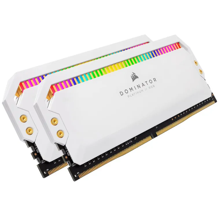 CORSAIR Dominator Platinum DDR4 3600MHz 16GB 2x8GB DIMM Unbuffered 18-22-22-42 XMP 2.0 RGB White Heatspreader RGB LED 1.35V