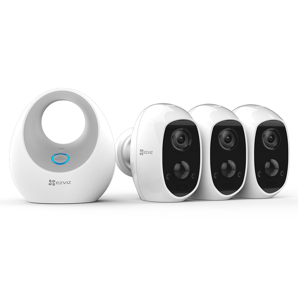 Ezviz W2D Base station + 3x C3A cameras Triple Pack