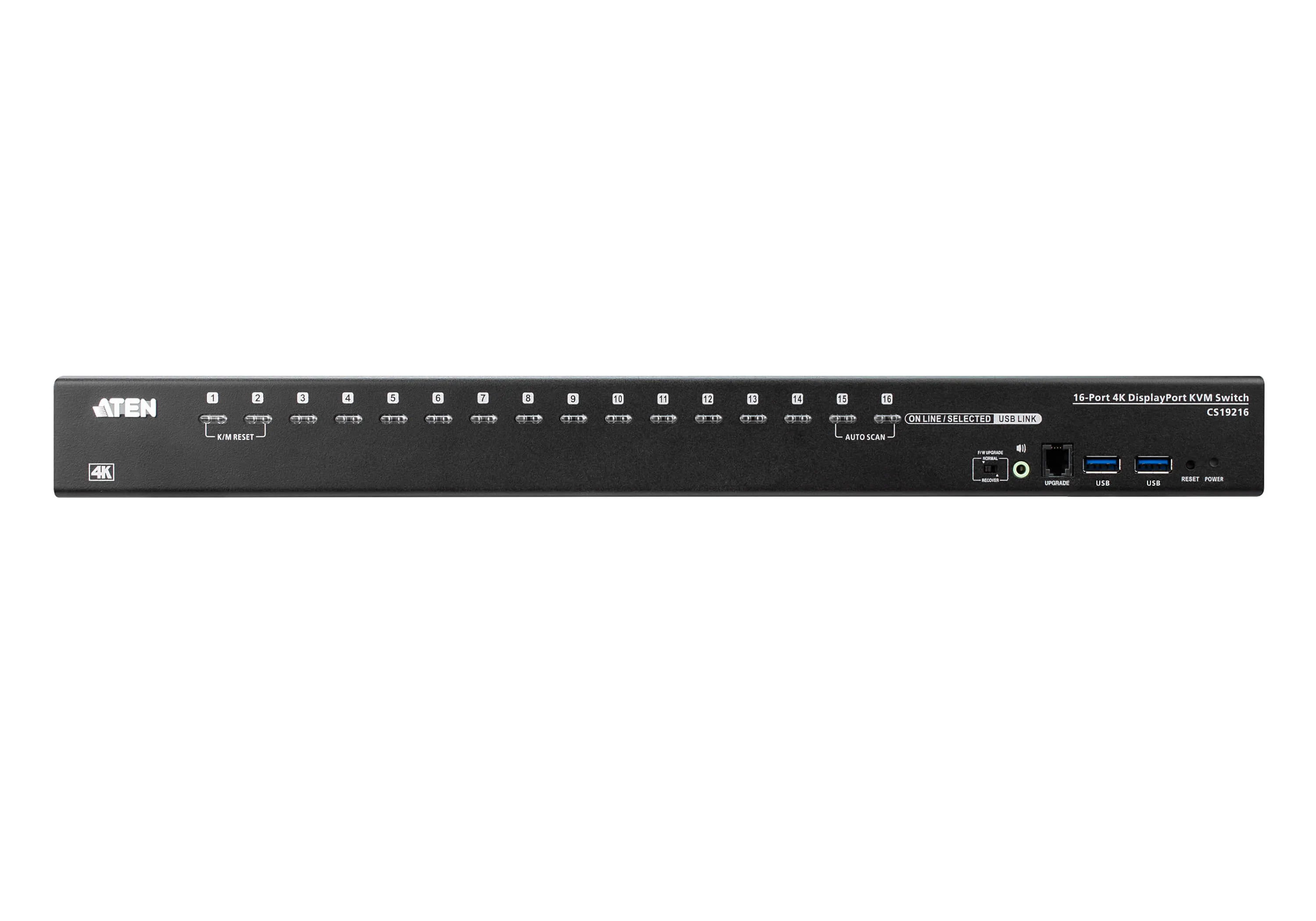 ATEN 16-Port USB True 4K DisplayPort KVM Switch with USB 3.0 Perip.