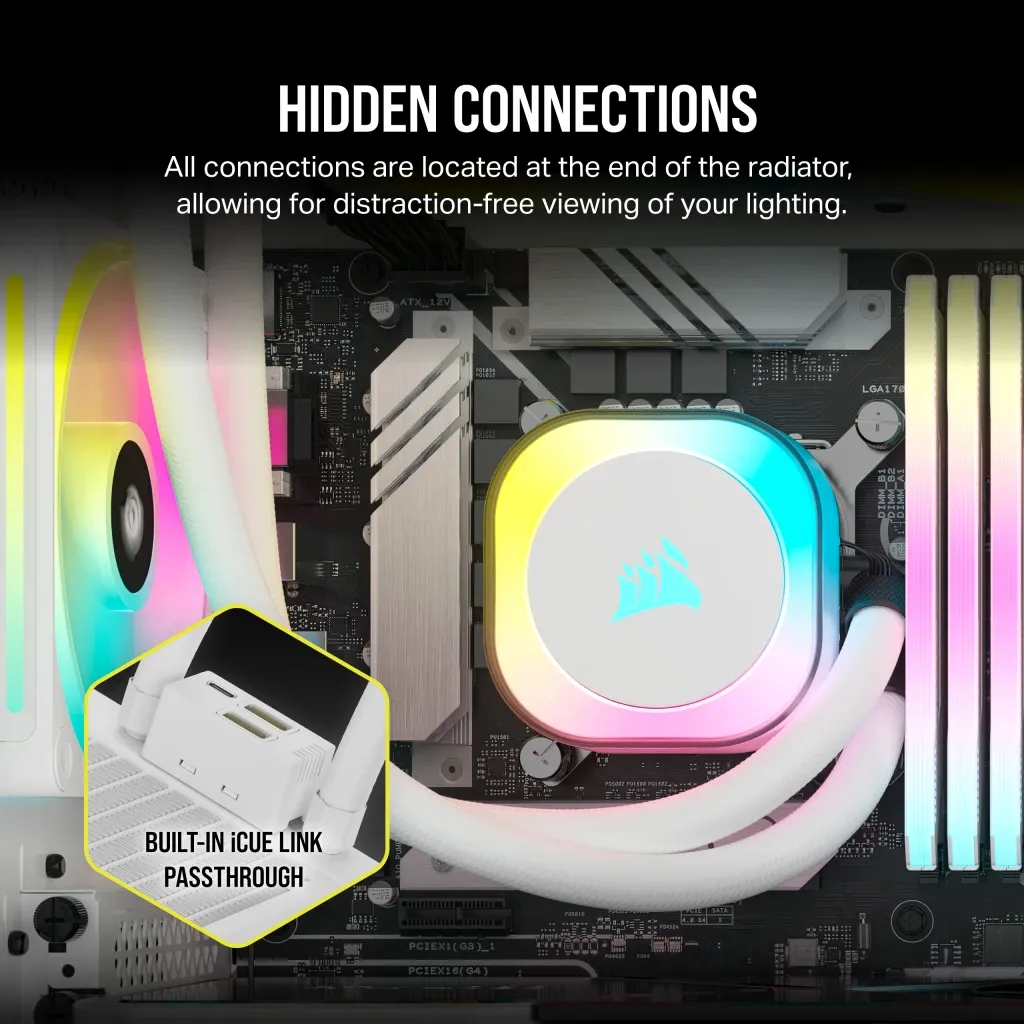 Corsair iCUE LINK H100i RGB White 240mm