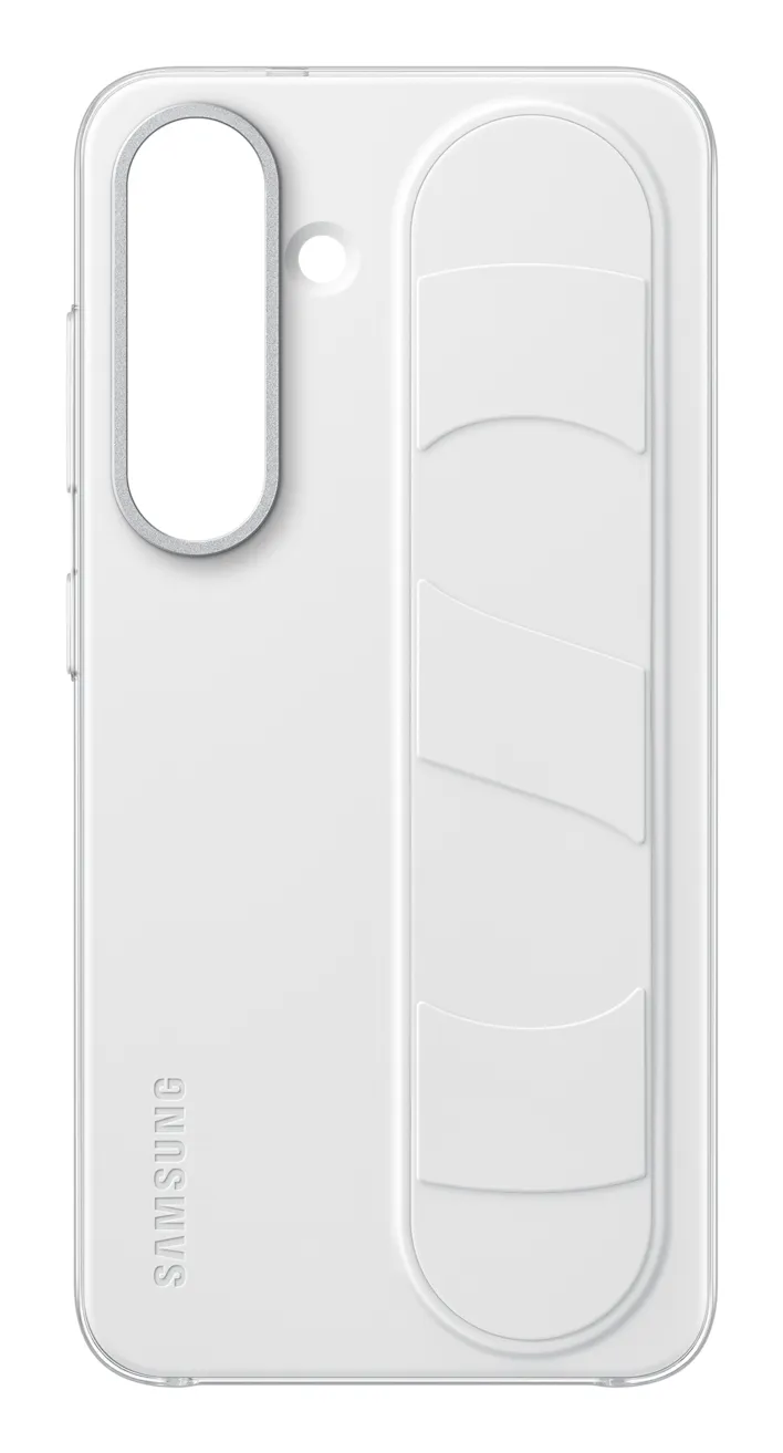 Samsung Galaxy S25 Standing Grip -suojakuori, Valkoinen