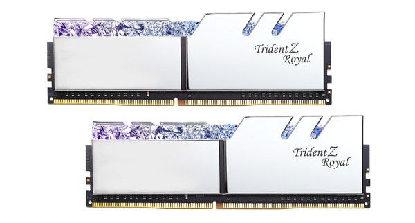 G.SKILL Trident Z Royal RGB 128 Gt (8 x 16 Gt) DDR4 3200 MHz, CL16 -muisti, hopea (XMP)