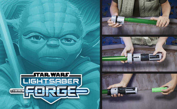 Star Wars Lightsaber Forge Extendable Lightsaber Yoda Electronic Green Lightsaber