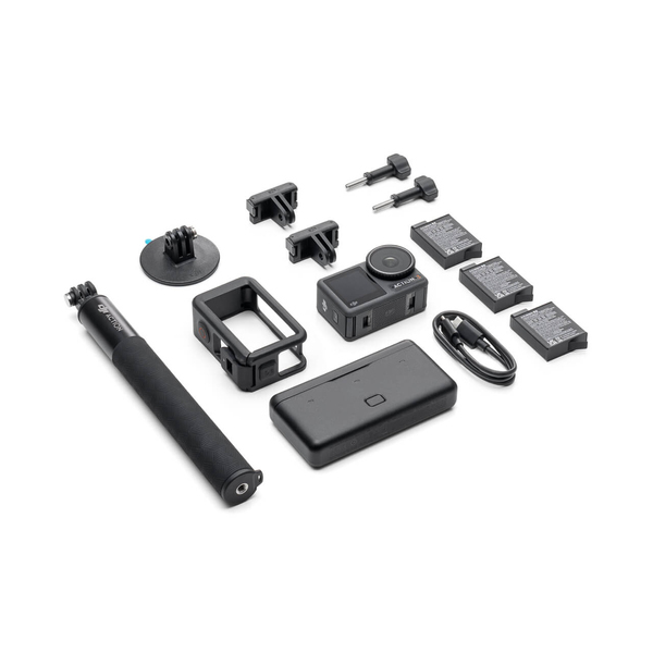 Bundle + DJI Osmo Action 3 Adventure Combo + DJI Mic -langaton mikrofonij&auml;rjestelm&auml;