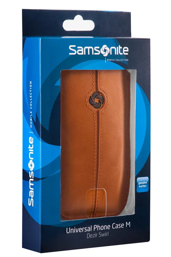 SAMSONITE Mobile Phone Sleeve Dezir, Le ather, M, Orange