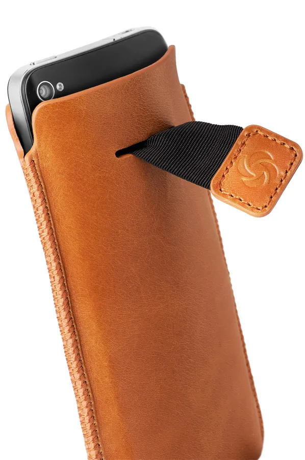 SAMSONITE Mobile Phone Sleeve Dezir, Le ather, M, Orange