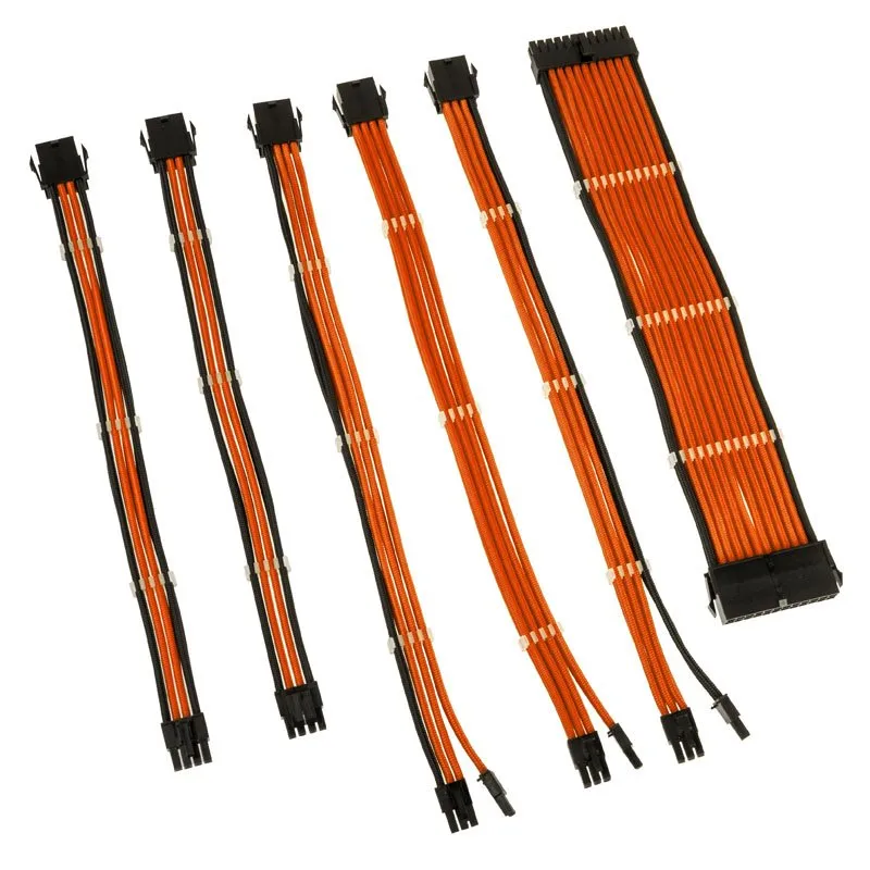 Kolink Core Adept Braided Cable Extension Kit, Orange
