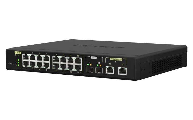 QNAP QSW-M2116P-2T2S 8port 2.5Gbps 2port 10Gbps SFP+ web managed switch