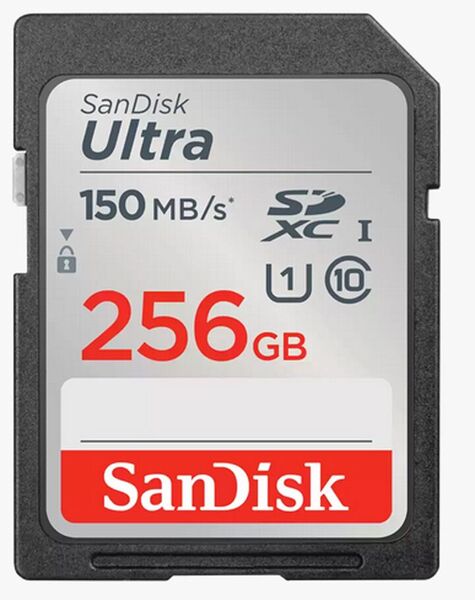 SanDisk Ultra PLUS 256GB SDXC UHS-I U3 V30 A2 card