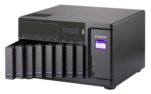QNAP TVS-882BRT3-ODD-i7-32G 8-bay NAS 1 xBlu-ray optical drive bundlled 4 x Thunderbolt3 por TS Core i7-7700 3.6 GHz 32GB RAM 4-LAN
