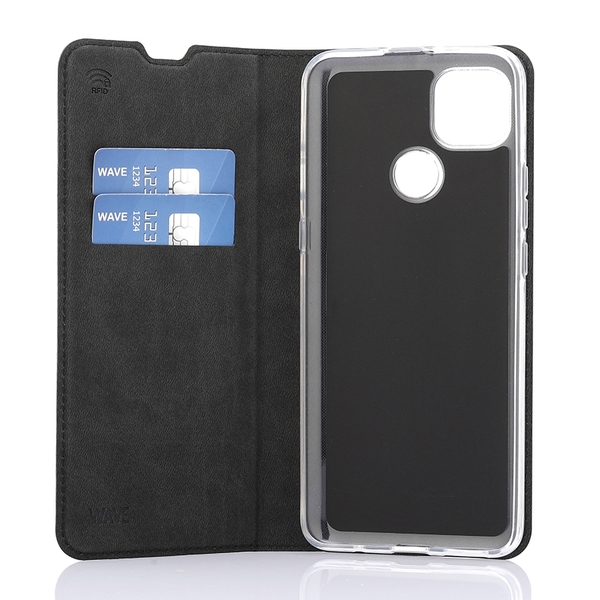 (Fyndh&ouml;rnan) Wave Book Case, Motorola Moto G9 Power - flipfodral, Svart