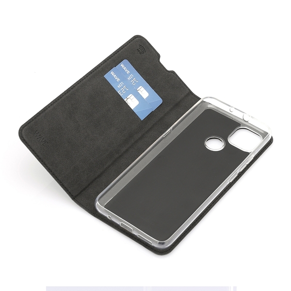 (Fyndh&ouml;rnan) Wave Book Case, Motorola Moto G9 Power - flipfodral, Svart