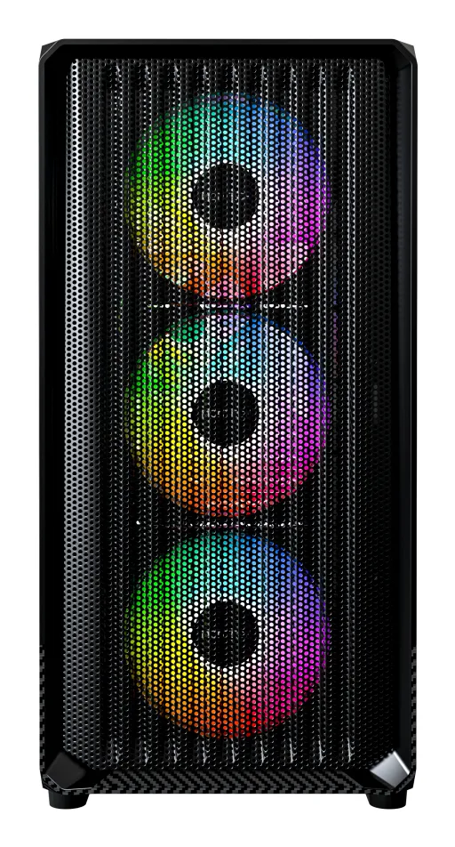 MONTECH X5M Micro-ATX Case with RGB lighting, Black