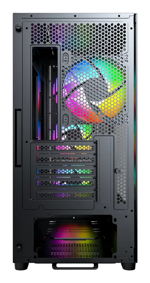MONTECH X5M Micro-ATX Case with RGB lighting, Black