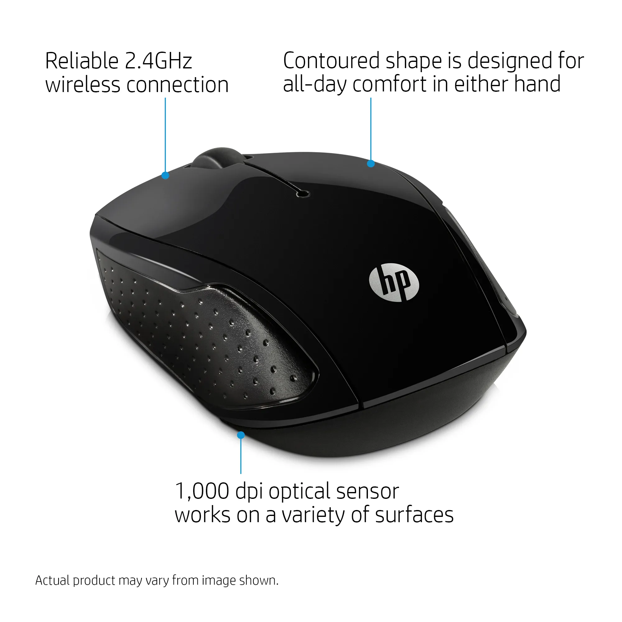 200 Black Wireless Mouse